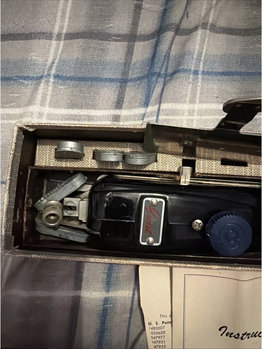 Vintage Greist Products Rotary Button Holer in Original Box 9-b